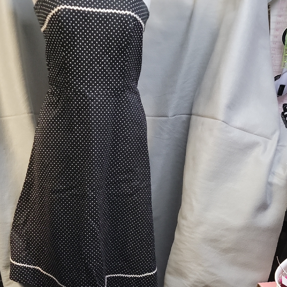 White House Black Market Polka Dot Strapless Dress 2